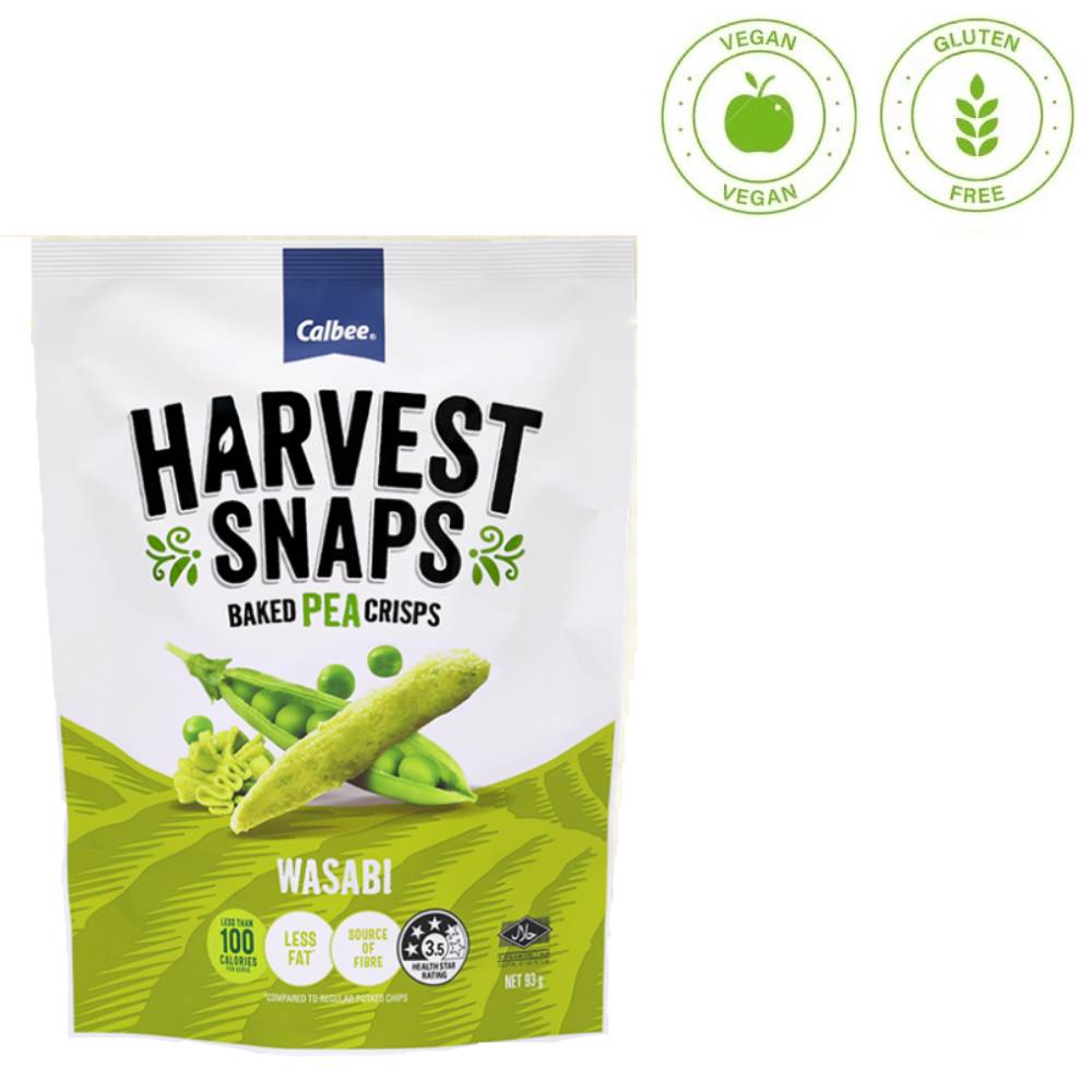 Calbee Harvest Snaps Wasabi 93g