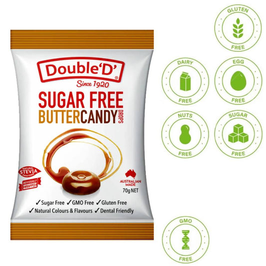 Double ‘D’ Sugar Free Butter Candy Drops 70g