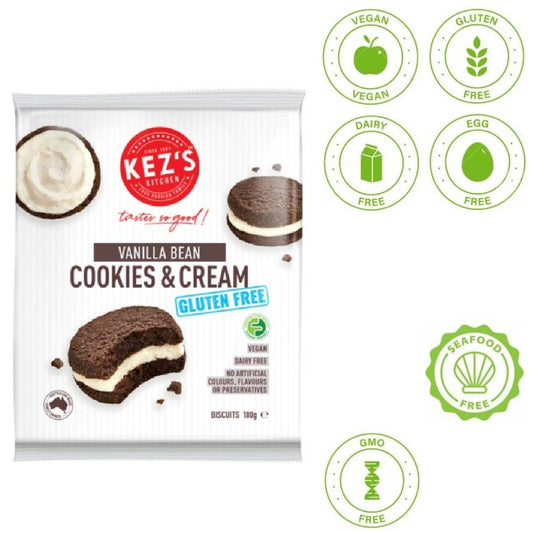 Kez’s Vanilla Bean Cookies & Cream 180g