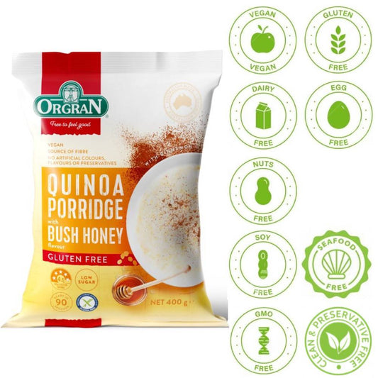 Orgran Quinoa Porridge Honey 400g