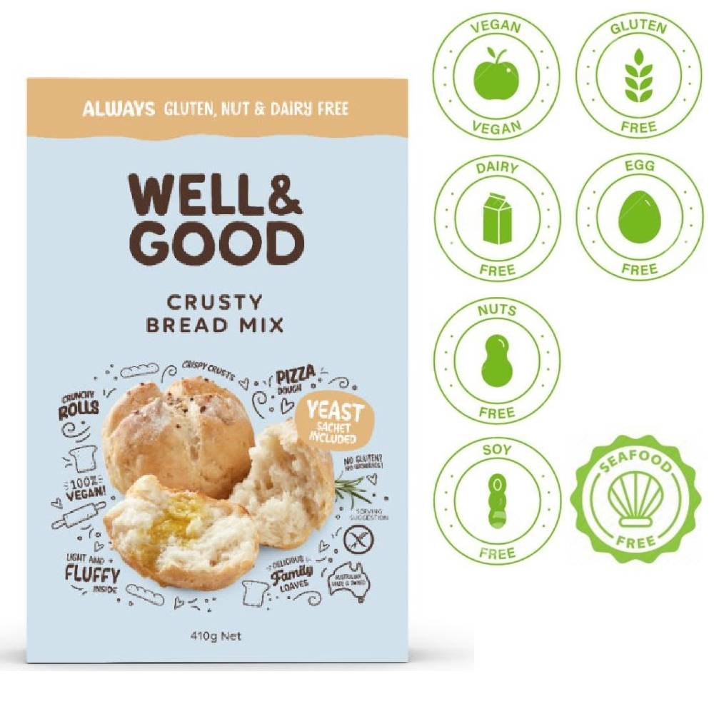 Well & Good Crusty Bread Mix 410g