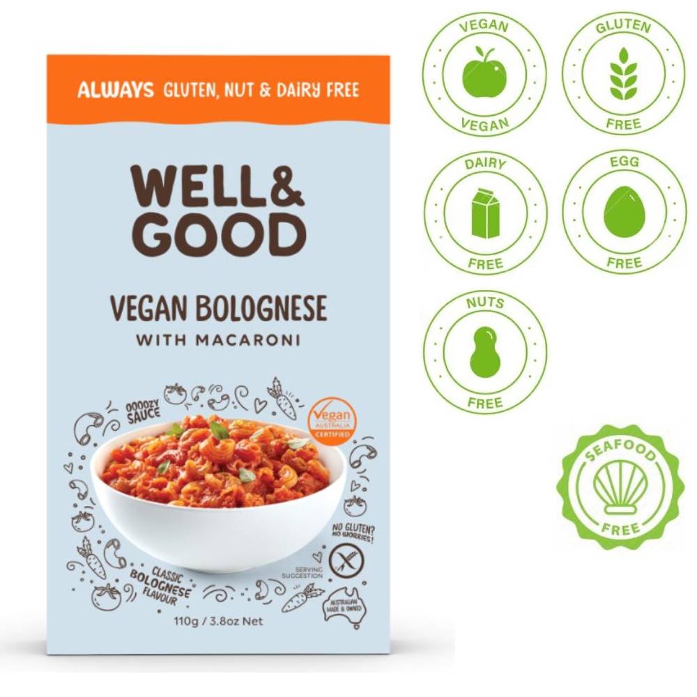 Well & Good Vegan Bolognese with Macaroni 110g