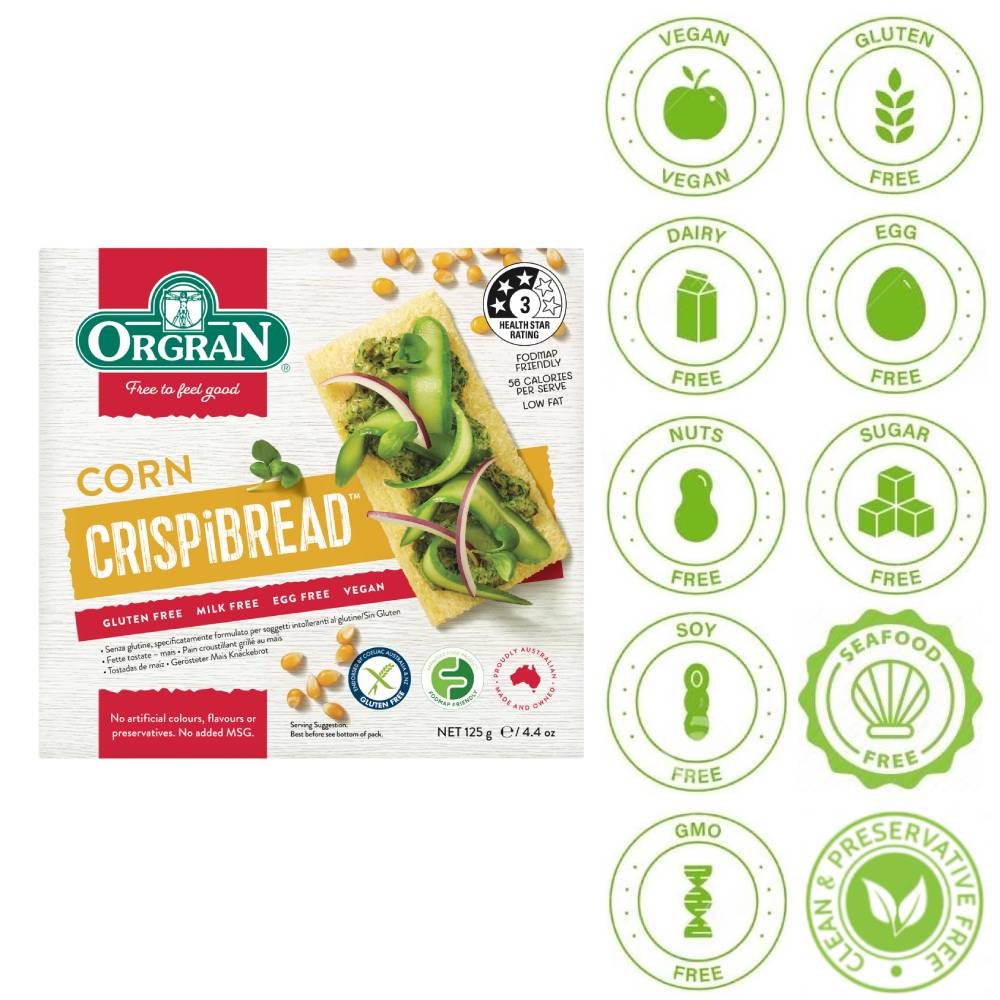 Orgran Corn Crispibread 125g